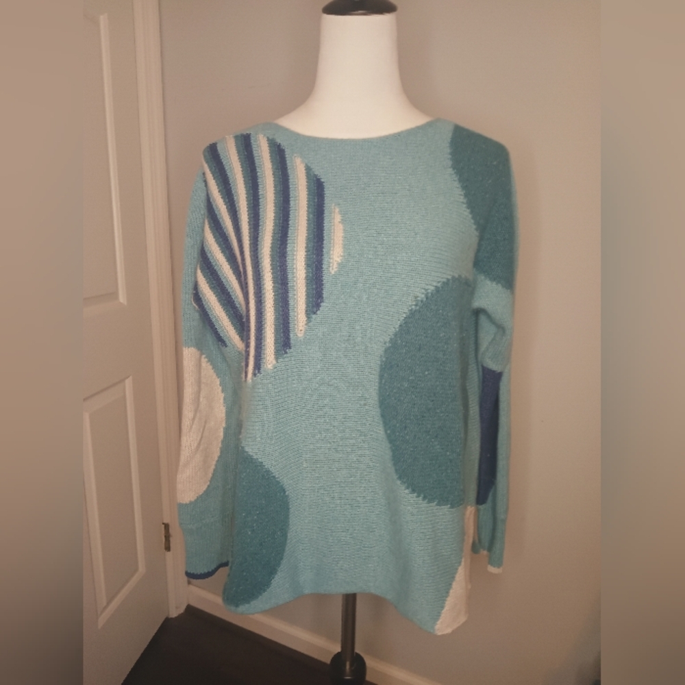 Zaket & Plover Oversized Geometric Pattern Sweater